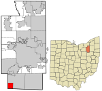 Summit County Ohio incorporated and unincorporated areas Clinton highlighted